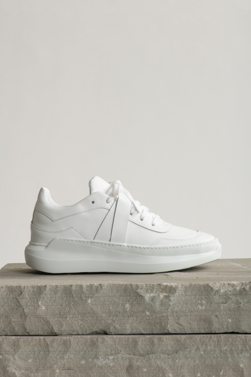 EVI G0 Zénith – sneaker de luxe  blanche en cuir Made in France, full white