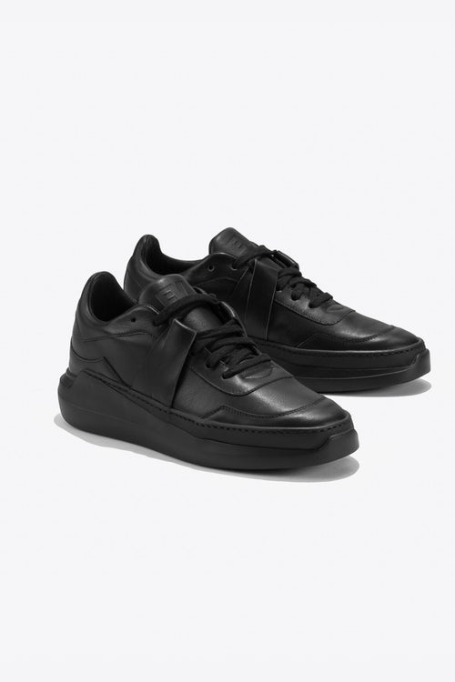 EVI G0 Onyx – sneaker noire en cuir Made in France, full black