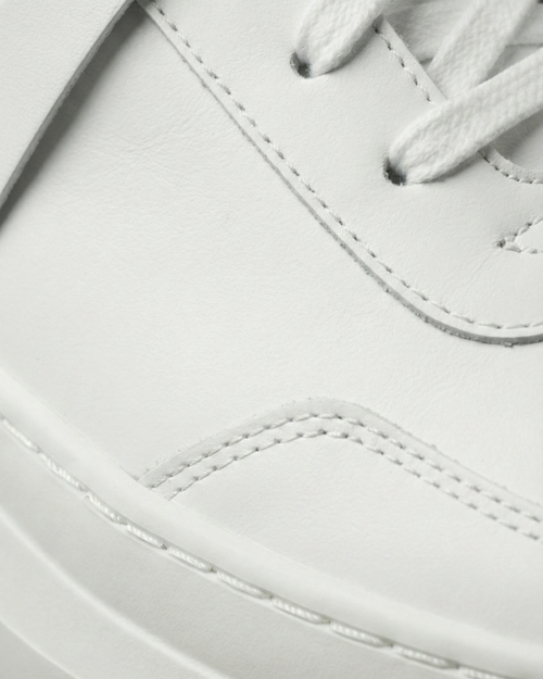 EVI G0 Zénith – sneaker de luxe  blanche en cuir Made in France, full white